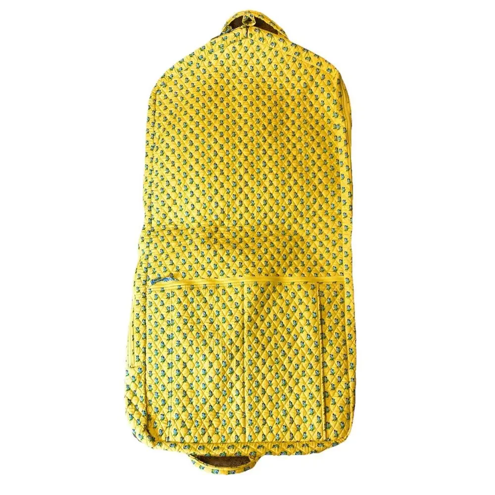 Vera Bradley Retired Katherine Yellow Blue Hanging Garment Travel Bag